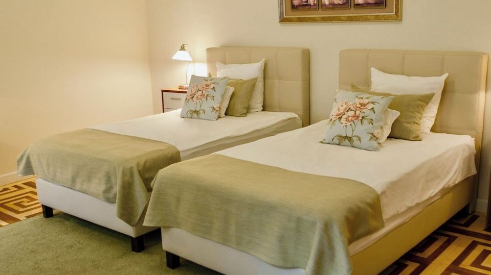 标准双床公寓， 庭院景观