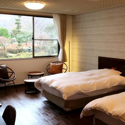 [2022 Renewal!]Rooms Close To The Hot Springs [Modern] [Standard] [Twin Room] [Non-Smoking] [Mountain View] ホテルシルク温泉やまびこ クーポン