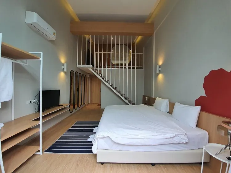 ห้องเตียงคิงไซส์พร้อมอ่างสปา