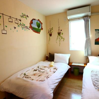 Private (Private Room) Room for 1 to 2 People[Standard][Twin Room][Non-Smoking][Mountain View]