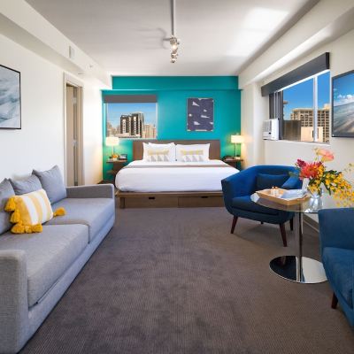 Lifestyle Jr.Suite, 1 King Bed with Sofa Bed, Mountain View Vive Hotel Waikiki Promo Code