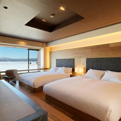 【ウイングス館】湖側 デラックス和洋室 あかん遊久の里 鶴雅 クーポン
