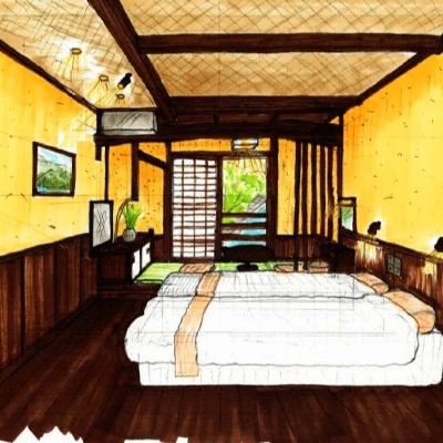 New Japanese-Western Style Room 8 Tatami Mats[Standard][Japanese-Western Room][Non-Smoking]