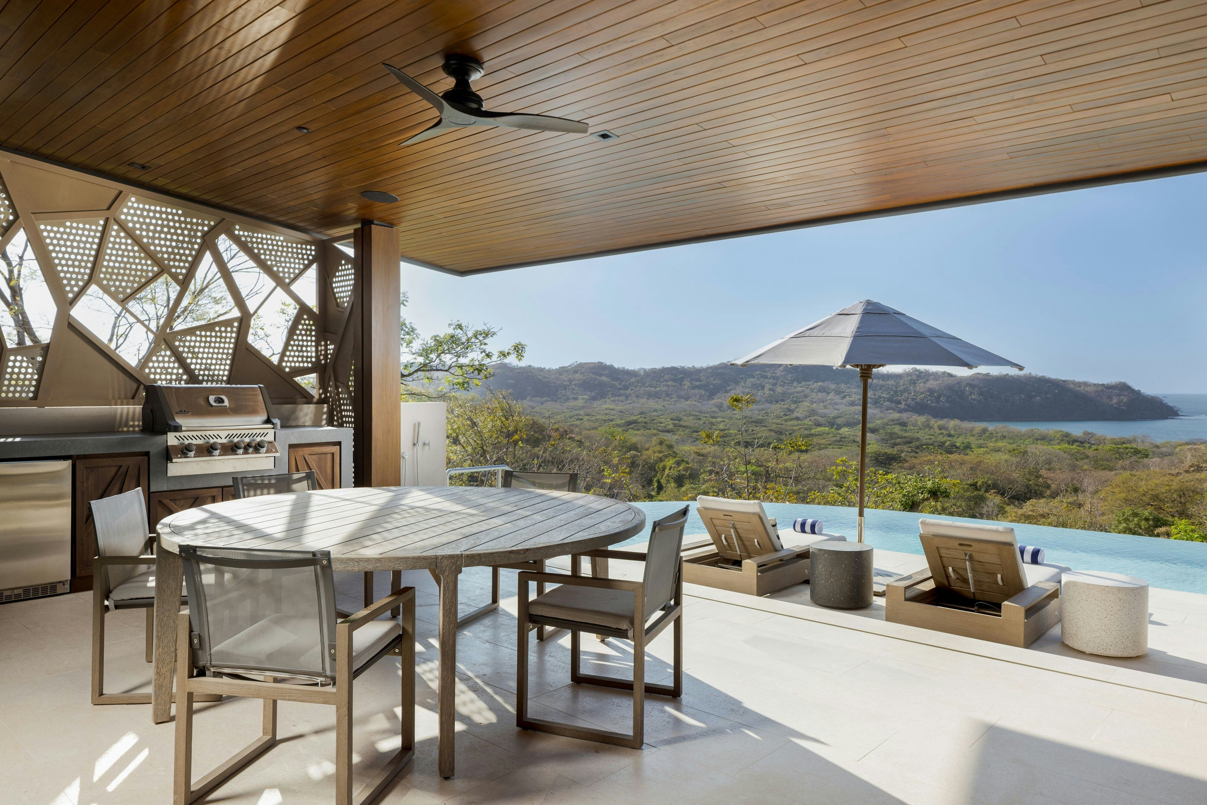 三床房公寓， 海景， 私人泳池