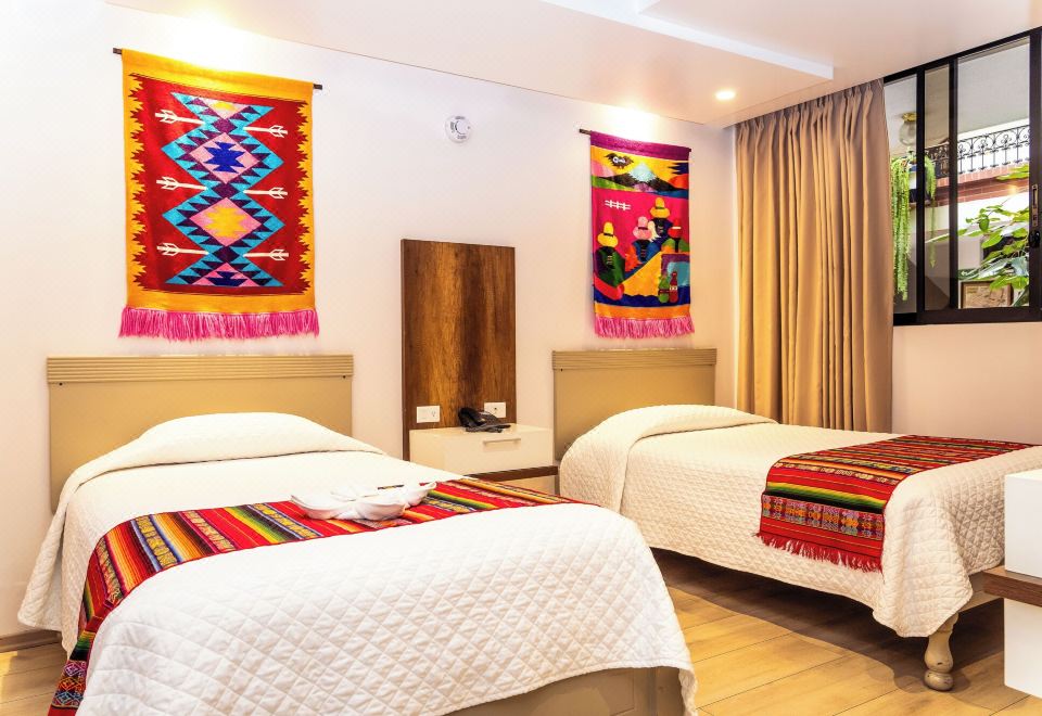 标准双人房，禁烟，庭院景观