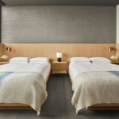 Bed In Deluxe Room, 2 Double Queen Beds, Non Smoking, Harbor View (Mixed Gender) The Reykjavik Edition Promo Code