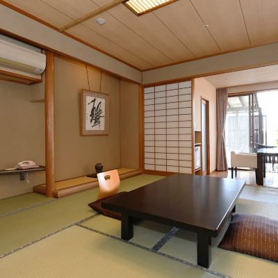Wide Deck Suite With Open-Air Bath, 10 Tatami Mats[Deluxe][Japanese Room][Non-Smoking][Ocean View] 下田大和館 クーポン