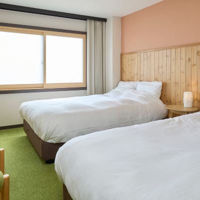 [Non-Smoking]Casual Twin (Western-Style Room) Approximately 6 Tatami In Size [Twin Room] [Non-Smoking] [Mountain View] ニセコアンヌプリ温泉 湯心亭 クーポン