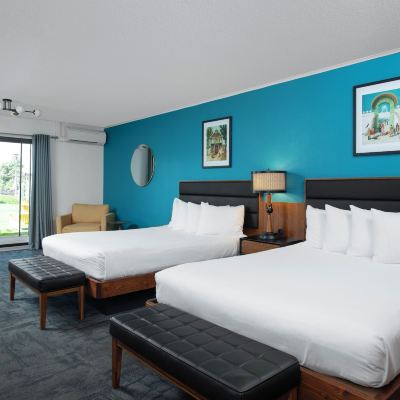 Deluxe Room, 2 Queen Beds, Refrigerator&Microwave The Sapphire Motel Promo Code