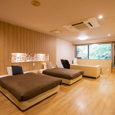 附樓雙人房，帶浴室，山景 小樽朝裡Classe飯店優惠