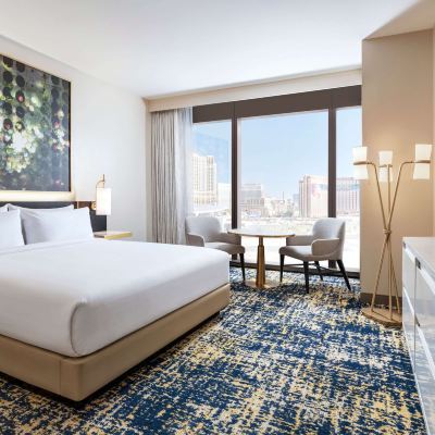 全景景觀豪華房（1張特大床） 拉斯維加斯度假村世界希爾頓酒店優惠