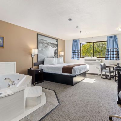Suite-1 King Bed, Non-Smoking, Jetted Tub, Microwave and Refrigerator, Walk in Shower SureStay Hotel by Best Western Twin Falls Promo Code