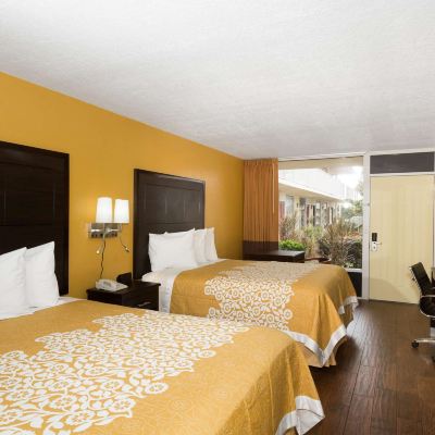 2 Queen Beds, One-Bedroom, Suite, Pool Side View, Non-Smoking