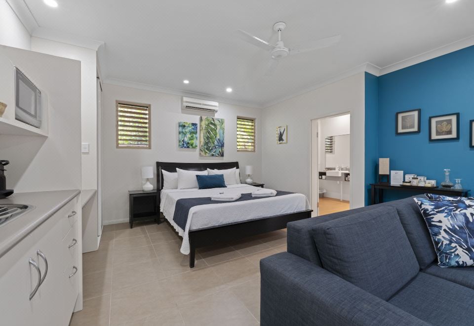 奢华别墅， 1 张特大床