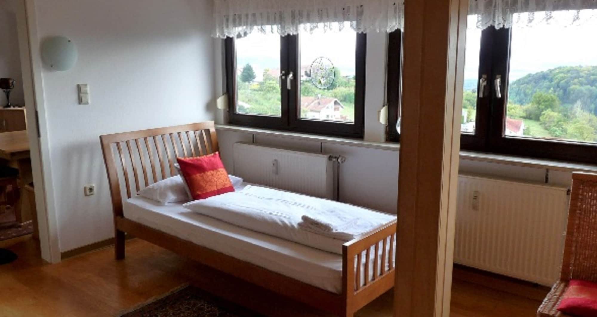 基础公寓， 2 间卧室， 厨房， 山腰