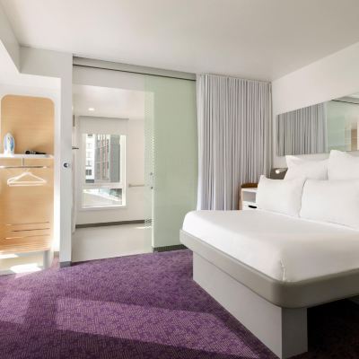 Room with 1 Queen Bed and Mobility/Hearing Accessible Roll-in Shower Yotel Boston Promo Code