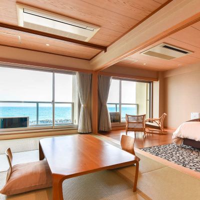 Deluxe, Japanese-Western Mixed with Bath, Ocean View