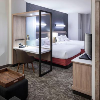 兩張大床套房（帶陽台） 萬豪克利爾沃特海灘斯普林希爾套房酒店優惠