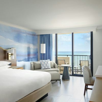 Oceanfront King Room with Balcony Fort Lauderdale Marriott Harbor Beach Resort & Spa Promo Code
