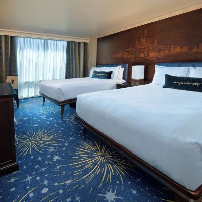 家庭套房（1卧室，含2張大床和1張大號梳化床，帶視覺報警器） 迪士尼樂園酒店優惠