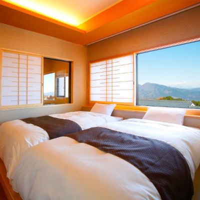 High Floor Suite, Corner Japanese-Western Mixed with Bath, Mountain View