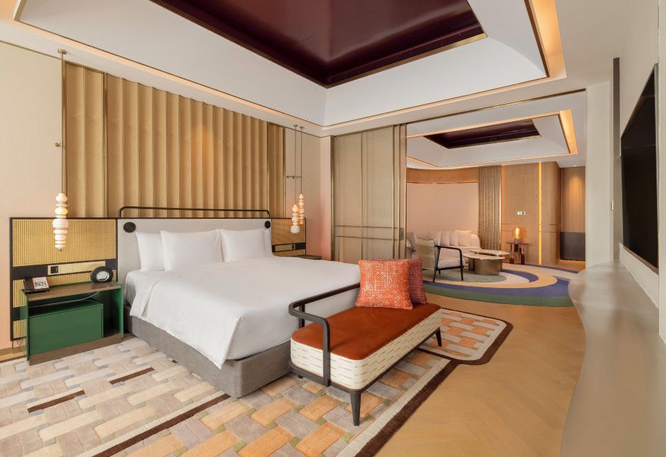 英迪格套房【单卧带客厅、起居室、厨房和书房】