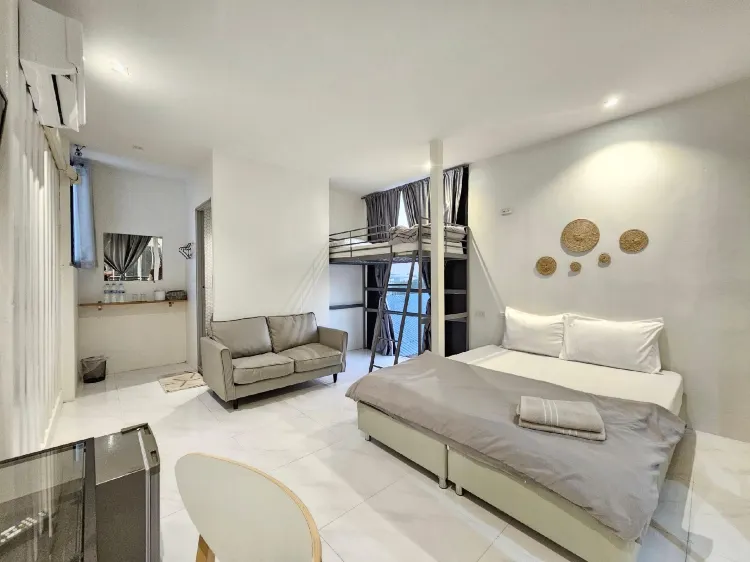 ห้องพักได้ 3 คน-ปลอดบุหรี