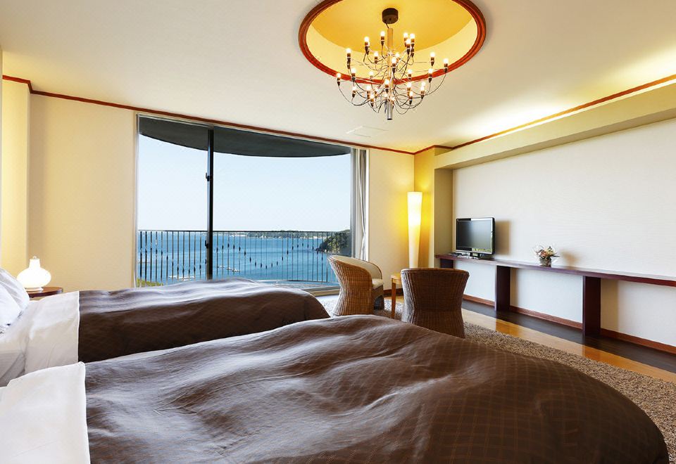 海景豪华双床房（带浴室）