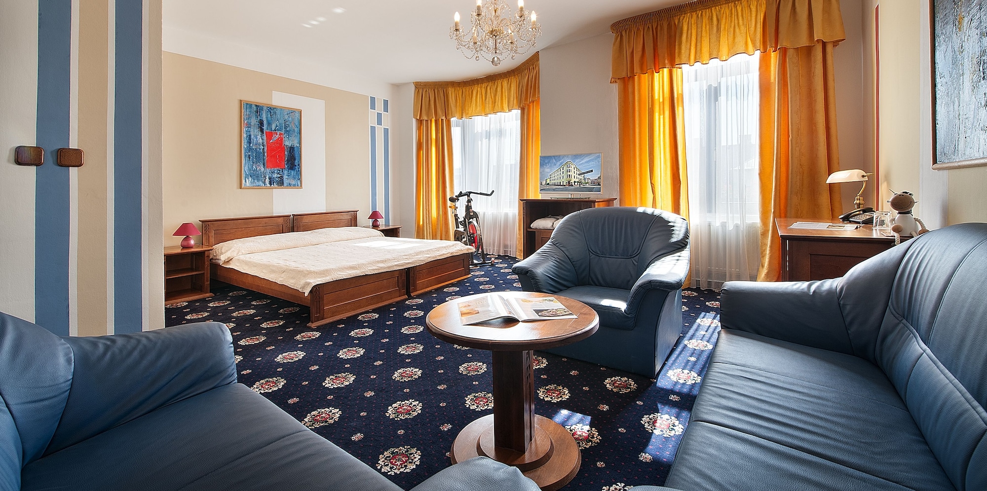 小型城景房，带浴缸