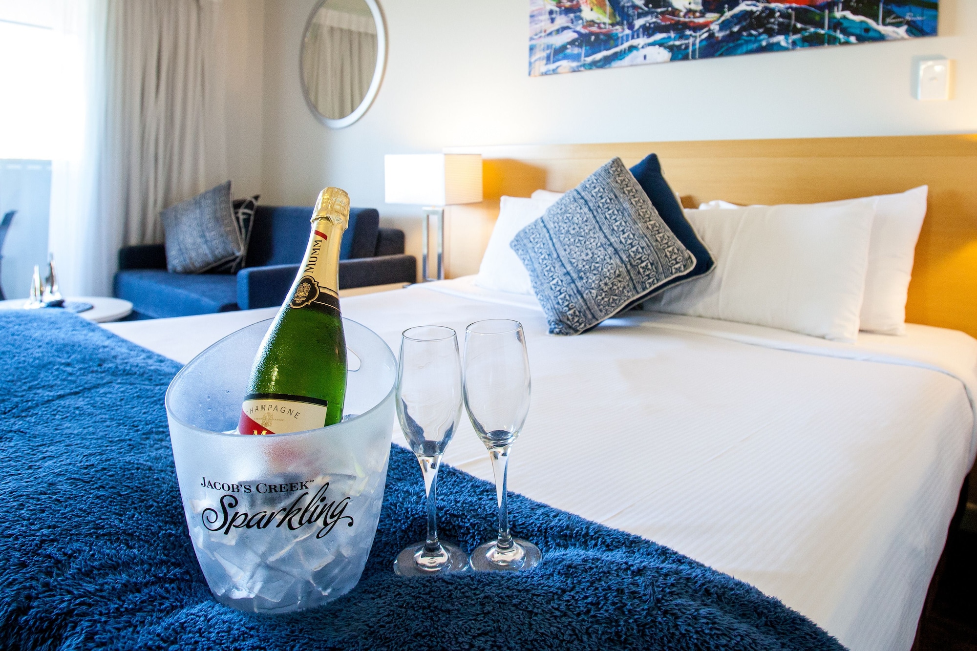 一樓單間公寓 – 部分帶海灣景觀的陽臺