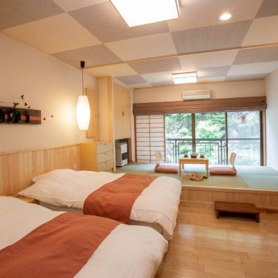 ◇本館4階◇（ツインベッド+3畳）[和洋室][禁煙] 登山電車で行く絶景露天風呂の宿　常盤館 クーポン