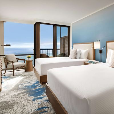 Deluxe Room, 2 Double Beds, Ocean View
