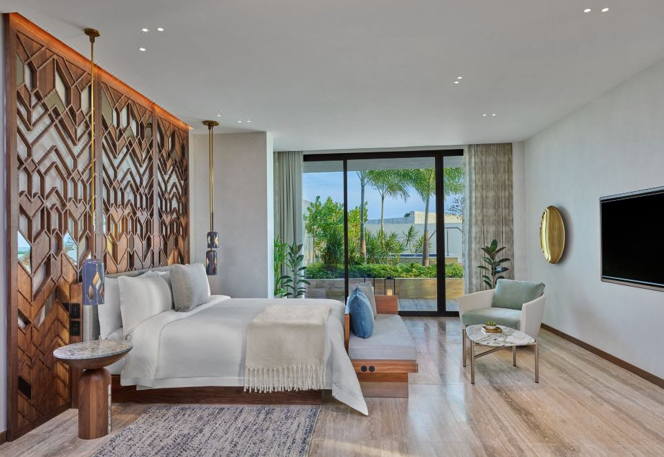 套房，1張特大床，海景，轉角房（John Jacob，Astor）