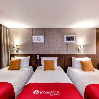 豪華三張單人床房，禁菸 華美達濟州市飯店優惠