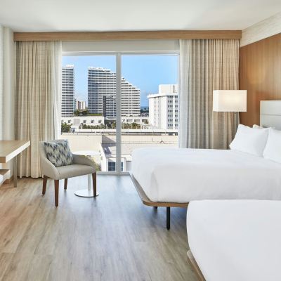 Guest Room, 2 Queen, Partial Water View AC Hotel by Marriott Fort Lauderdale Beach Promo Code