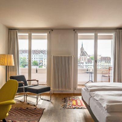 Standard Double Room with River View and Balcony Krafft Basel Promo Code