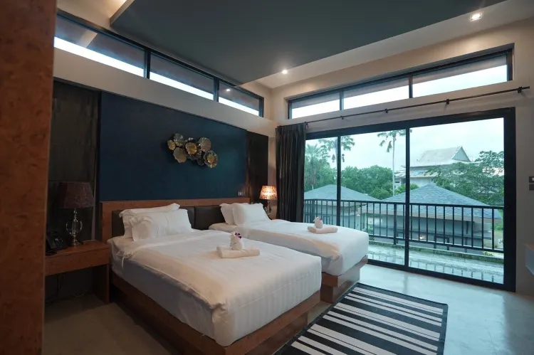 ห้องดีลักซ์พร้อมวิวรีสอร์ท