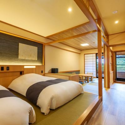 水花の庄 檜露天風呂付き和洋室 箱根小涌谷温泉 水の音 クーポン