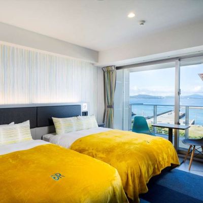 バス付きツイン、オーシャンビュー、喫煙可 グリーンリッチホテル沖縄名護 人工温泉・二股湯の華 クーポン