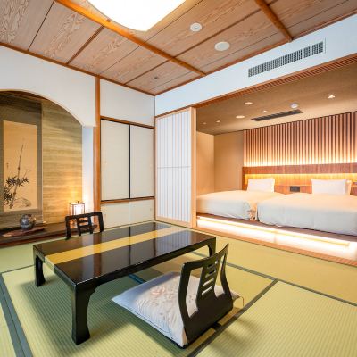 【川側】和洋室+ツインベッド ホテル河鹿荘 クーポン