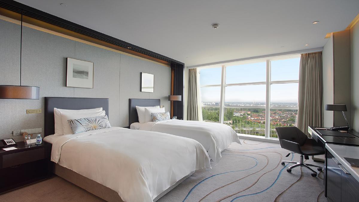 豪华城景双床房