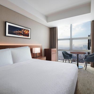 客房，1張雙人床，高層 首爾站朝鮮福朋喜來登酒店優惠
