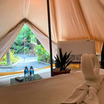 Premium Tent, Private Bathroom, Garden View Roost Glamping Promo Code
