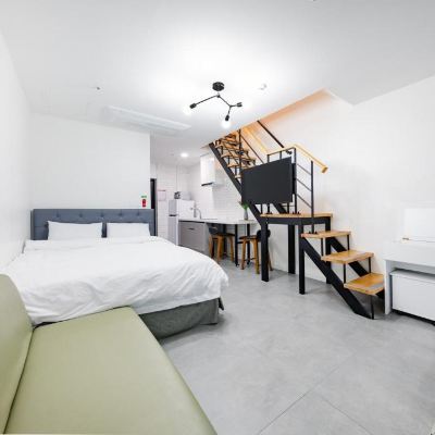 더블룸 룸 15 Gangneung Nishi Spa Pension 쿠폰