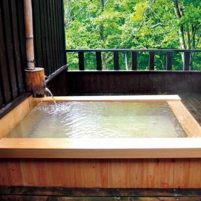 和室　スーペリア　共用バスルーム＆トイレ 新湯温泉　くりこま荘 クーポン