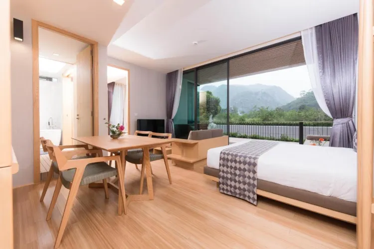 ห้องจูเนียร์สวีทพร้อมวิวสวน