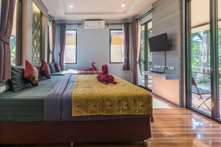 ห้องพักสำหรับสามท่านพร้อมวิวทิวทัศน์
