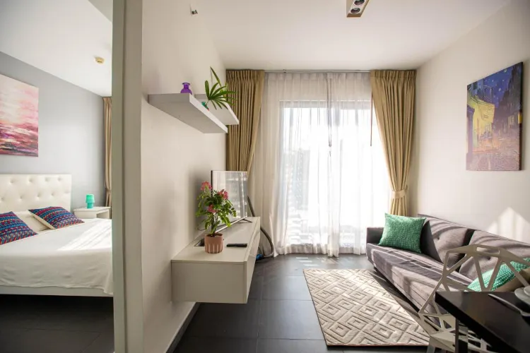 อพาร์ตเมนต์แบบ 1 ห้องนอน