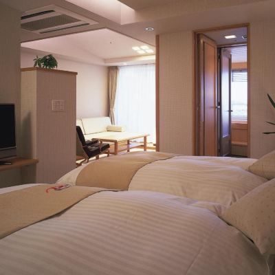 新館デラックスセミウェスタンスタイルルーム プライベート露天風呂付き ホテルプラザアネックス横手 クーポン