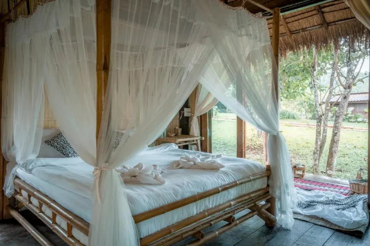 ห้องสำหรับ 4 ท่าน มีวิวภูเขา
